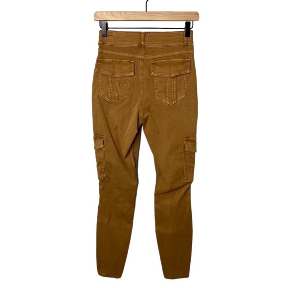 Spanx Stretch Twill Ankle Cargo Pant Honeyglow Tan Size Small Skinny Style 20311 - Picture 3 of 5